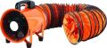 Coated Round Orange 8 inch pvc flexible ducting hose pipe