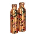 1L  Printed Copper Water Bottle