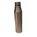 Round Silver Plain 900ml stainless steel water bottle