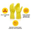 flocklined household rubber gloves
