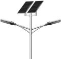 12watt Solar Street Light Pole with 75 Watt Solar Panel