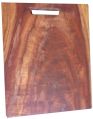 Rectangular Brown Printed Plain Wood Finished Wood chopping board
