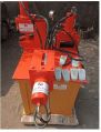 Kiran Hydraulics Mild Steel Orange 220V New Hydraulic High Pressure Orange 3in 1 busbar bending punching cutting machine