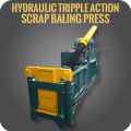 hydraulic scrap baling press