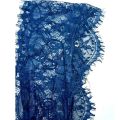 Blue fancy nylon lace