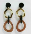 Ladies Round Resin Hoop Earrings