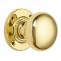 Round Golden Polished Chrome Brass Holic brass knob