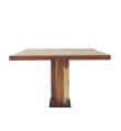 Acasia Wood Rectangular Plain Natural manhattan solid wood dining table