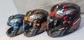 Oval Multicolour Printed Umax Motorcycle Safety Helmet