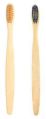 Brown c curve bamboo toothbrush