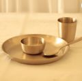 Round Yello plate bowl spoon set