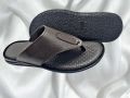 Black/Brown/Tan Self Texture On Leather OEM & ODM Genuine Leather mens leather sandals