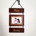 Muticolor Polished wooden photo frame