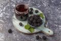 Dark Red So'European blackberry forest fruits jam