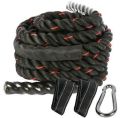 Black nylon gym rope