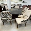 Sagwan wood Plain Polished Leather Dining Chair