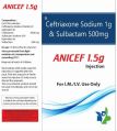 ANICEF 1.5 G ceftriaxone sodium sulbactam injection