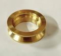 Round Golden Polished brass pulley