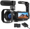 Black digital hd 1080p 24mp video camcorder camera
