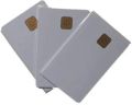 Rectangular White contact chip smart pvc card
