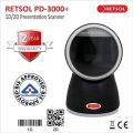 RETSOL PD-3000 QR Code Wired Barcode Scanner