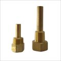 Golden Silver Polished brass thermowell