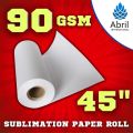 45" 90 GSM Sublimation Heat Transfer Paper Roll
