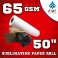 50" 65 GSM Sublimation Heat Transfer Paper Roll