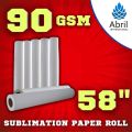 58" 90 GSM Sublimation Heat Transfer Paper Roll