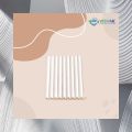 Printed 6mm-12mm biodegradable white paper straws