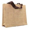Brown Plain eco reusable jute shopping bag
