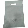 White plain 10 x 14 d cut non woven carry bag