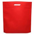 Red plain 13 x 18 d cut non woven carry bag