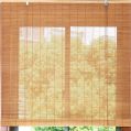 Yellow Plain bamboo blinds