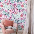 Multicolor Printed natural floral wallpaper