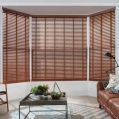 Brown Plain wooden blinds