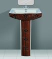 Ceramic Ralisa Realware 501 wooden designer series new sophia wash basin pedestal set