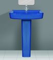 Alpine Blue Rustic Series New Sophia Wash Basin Pedestal Set