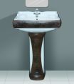 Coffee Brown Designer Series Polo Wash Basin Pedestal Set