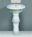 Marble Designer Series Sunny Wash Basin Pedestal Set