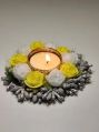 Decorative Flower Wax Diya