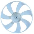 Garg Overseas Plastic Rounded White AS PER VEHICLE New Radiator Fan