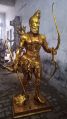 S INDIA INDUSTRIES Golden Plain brass parshuram statue