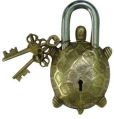 Golden S INDIA INDUSTRIES Square Round decorative brass locks
