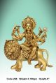 Metal Golden Polished S INDIA INDUSTRIES maa durga statue