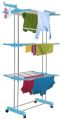 Silver ABS & Stainless Steel Grade 202 Cloth Drying Stand
