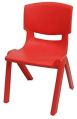 Red Plain Plastic Baby Chair