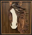 wooden horse face wall hangings
