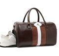 NILSON INDIA Leather Plain brown travel duffle bag