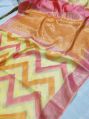Multicolor Printed banarasi pure rangkaat chiniya silk saree
